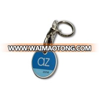 Cheap supermarket shopping cart chip trolley token coin keychain