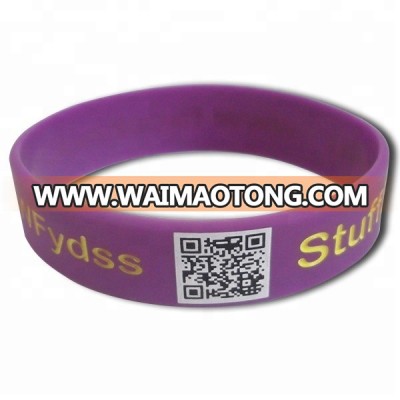 custom silicone wristband for promotional