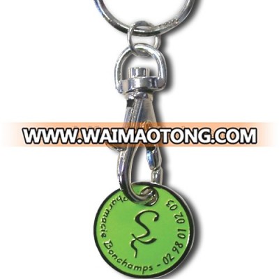 2016 Shopping cart trolley coin keychain