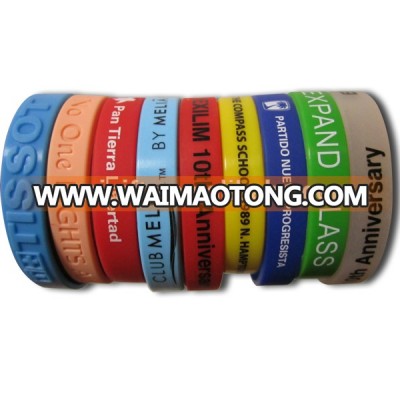 High quality custom logo silicone wristband