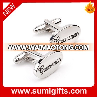 High end cufflinks wedding custom metal cufflinks--grooms man