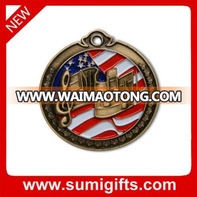 Professional manufacturer make metal custom medal / olympic metal medal with ribbon